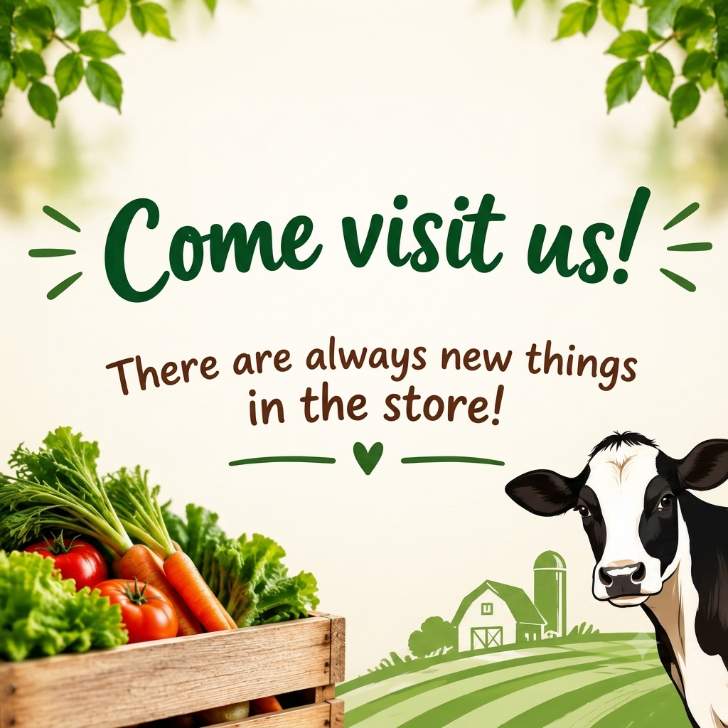 Come visit us! There are always new things in the store!
